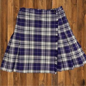 Vintage Purple Plaid Schoolgirl Skirt – Made in Canada –